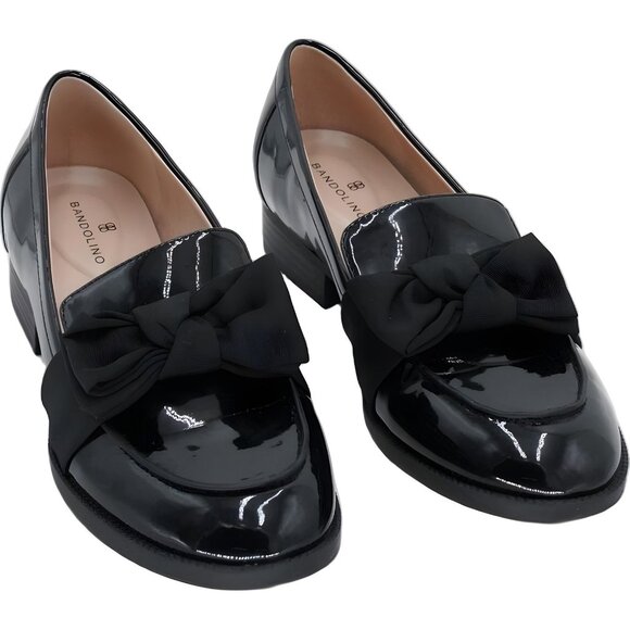 Bandolino Lindio Bow Loafers Black Patent Slip-On Women's US 8M - Picture 4 of 6